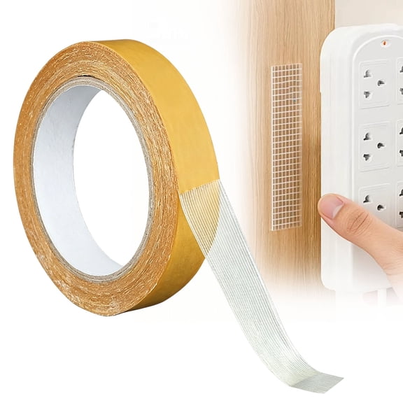 Grid Double-Sided Tape, Waterproof Mesh Magic Tape, Heavy Duty Grid Double Sided Tape, for Clothes Making DIY Crafts, Paste Photo, Rug Fixed, Floor, Wall Decor, Office Decor (1pc, 2cm*5m)