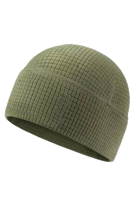 Hot Grid Fleece Beanie - Tactical Watch Cap - Breathable Hat Lightweight Scull R5E7