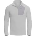 thumbnail image 1 of Grid Fleece Pullover Men Pioneer Camp 1/4 Zip Lightweight Warm, 1 of 6
