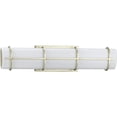 thumbnail image 1 of Grid LED Collection 22-inch Silver Ridge and White Linen Acrylic Modern Style Bath Vanity Wall Light, 1 of 2