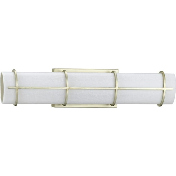 Grid LED Collection 22-inch Silver Ridge and White Linen Acrylic Modern Style Bath Vanity Wall Light
