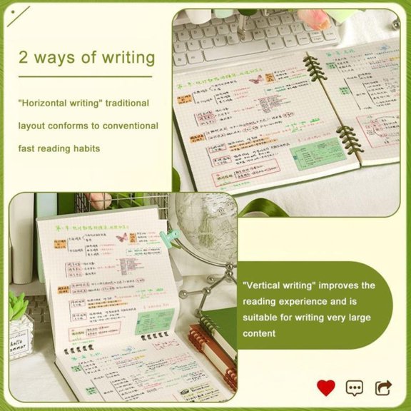 Grid Lined Notebook Journal for Writing Sketching and Note Taking with Versatile Layout and Thick Paper