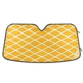 thumbnail image 1 of Grid Lines Car Windshield Sun Shade Foldable Car Front Window Visor Heat and UV Protection 57x31.5, 1 of 8