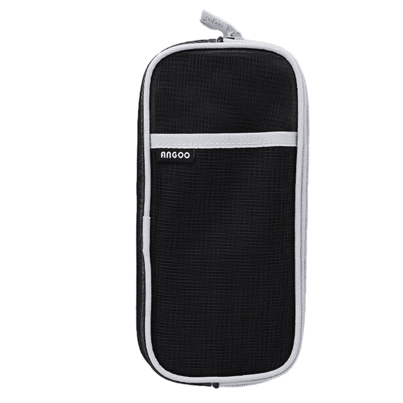 Grid Mesh Pencil Bag Clear Simple Stationery Organizer Multi-Color Pen Marker Pouch for Adults Office Business