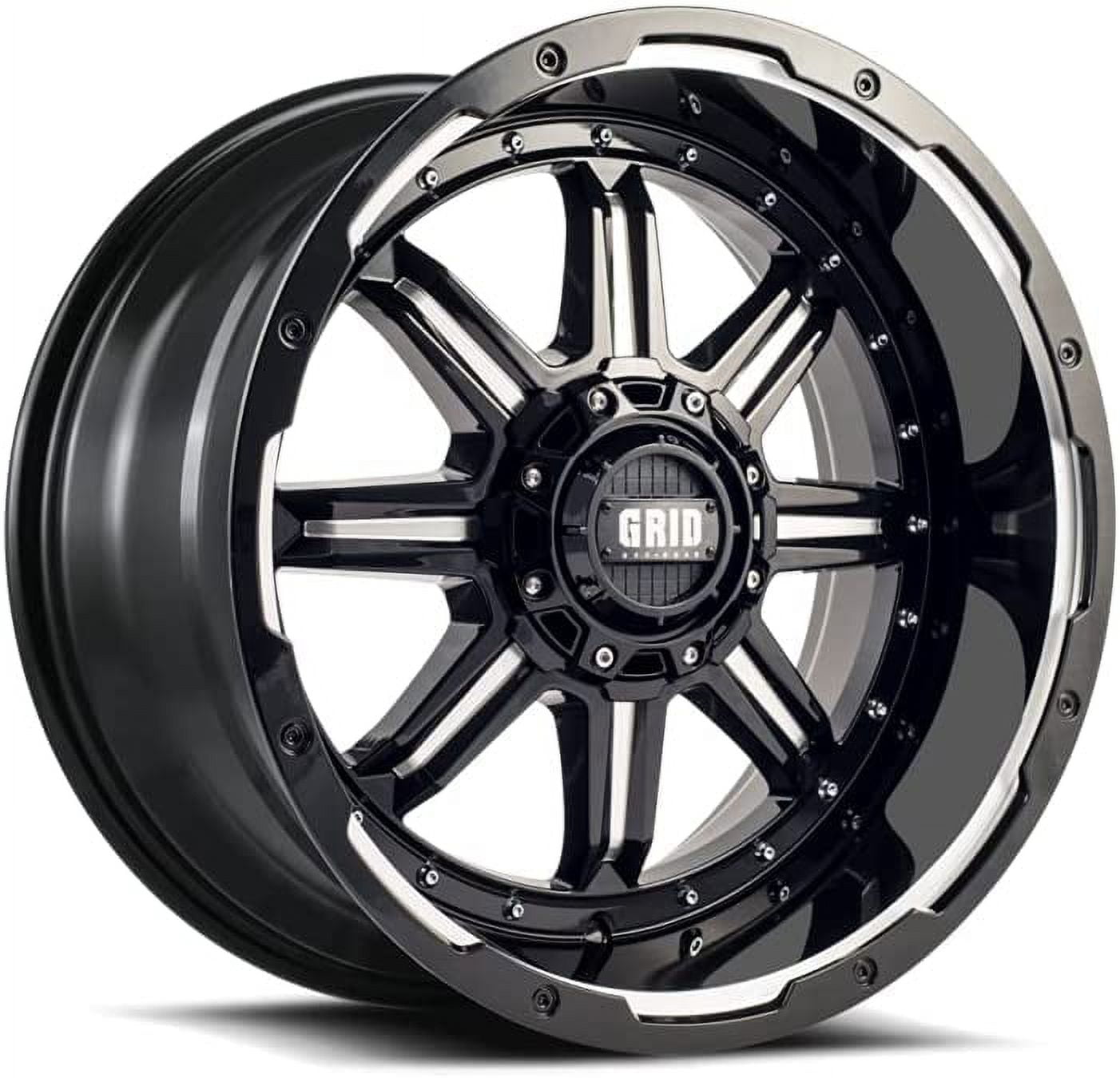 Grid Off-Road GD10 Custom Wheel for 20x9 inch Gloss Black Milled Rim ...