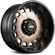 Grid OffRoad Custom Wheel 20" x 10" RIm Matte Black with Bronze Face Wheel