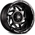 thumbnail image 1 of Grid OffRoad Custom Wheel for 20x9 108mm Hub Gloss Black with Milled Accents Rim, 1 of 1