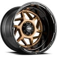 thumbnail image 1 of Grid OffRoad Custom Wheel for17x9 108mm Hub Gloss Bronze with Matte Black Lip Rim, 1 of 3