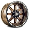 thumbnail image 1 of Grid OffRoad GD10 Custom Wheel for 17" x 9" Gloss Bronze Rim 106mm Hub Bore, 1 of 3