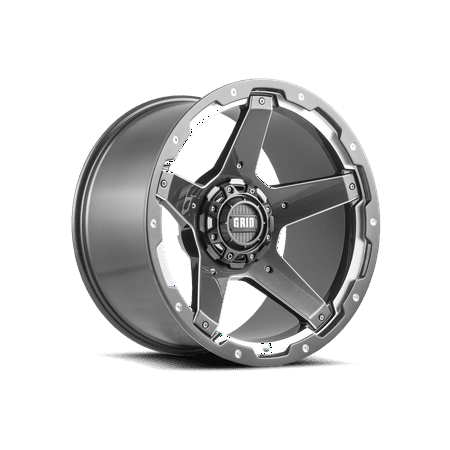 Grid OffRoad GD4 Custom Wheel for 18" x 9" 78.1mm Hub Gloss Graphite with Milled Accents Rim