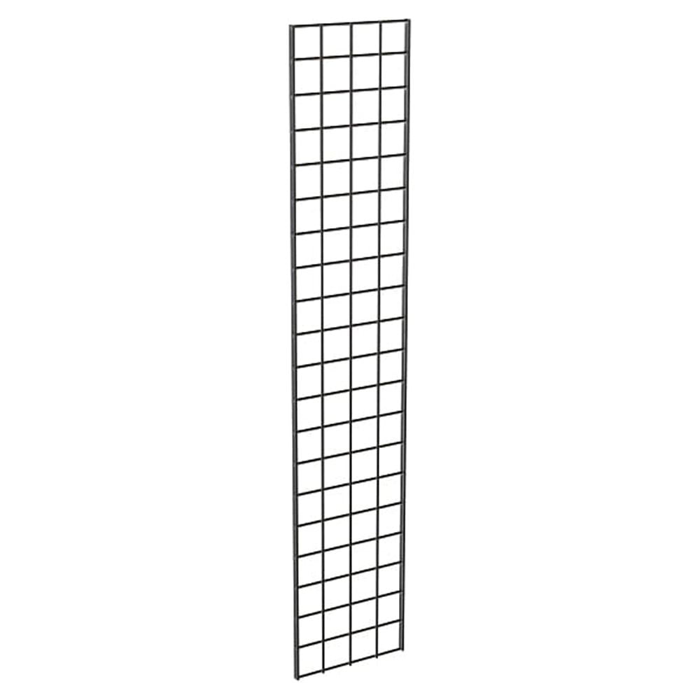 Black Semi-Gloss Metal Grid Panel Set, 1 ft x 5 ft