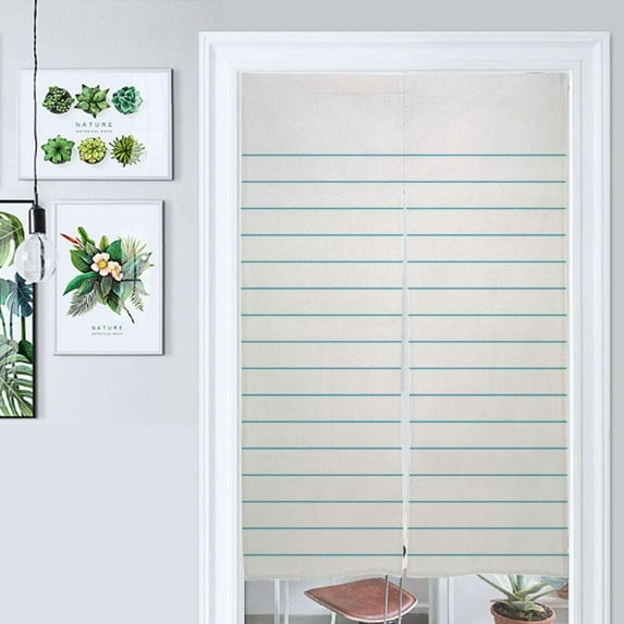 Grid Paper Abstract Door Curtain Nordic Living Room DoorCurtain Porch Partition Curtain Kitchen Rative Half Curtain