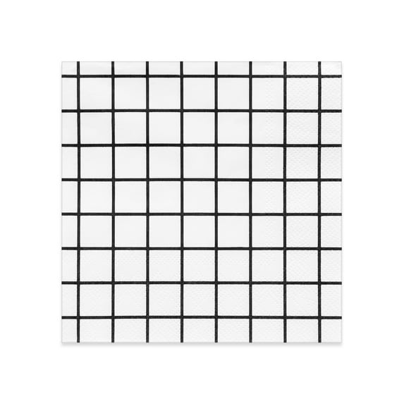 Grid Paper Beverage Napkins by Celebrate It™ - 20ct.