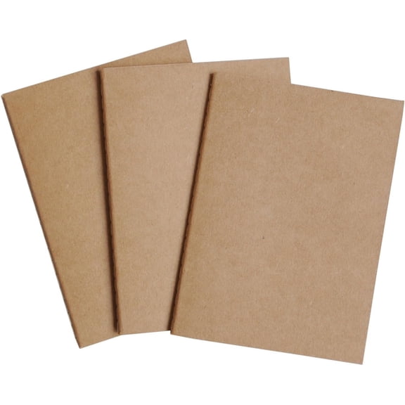 Grid Passport Size Travelers Notebook Inserts | 3.5" x 5" (9 x 12.5cm) | 80 GSM Paper | 3 Hand-sewn Booklets / 180 Pages | Travelers Notebook Refills for Journals, Diaries, Planners