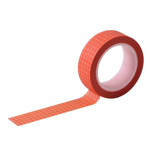 Grid Pattern Washi Tape 15mm x 10M/32.8ft, Washi Tape for Sewing & Quilting Guides, Repositionable Paper Tape for Craft Room, By Preplabs