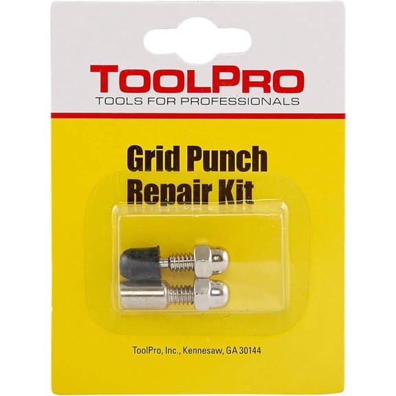 Grid Punch for 1/8 in. Ceiling Rivets - One-Hand Hole Punch for Joining Suspended Ceiling Grid at Custom Lengths