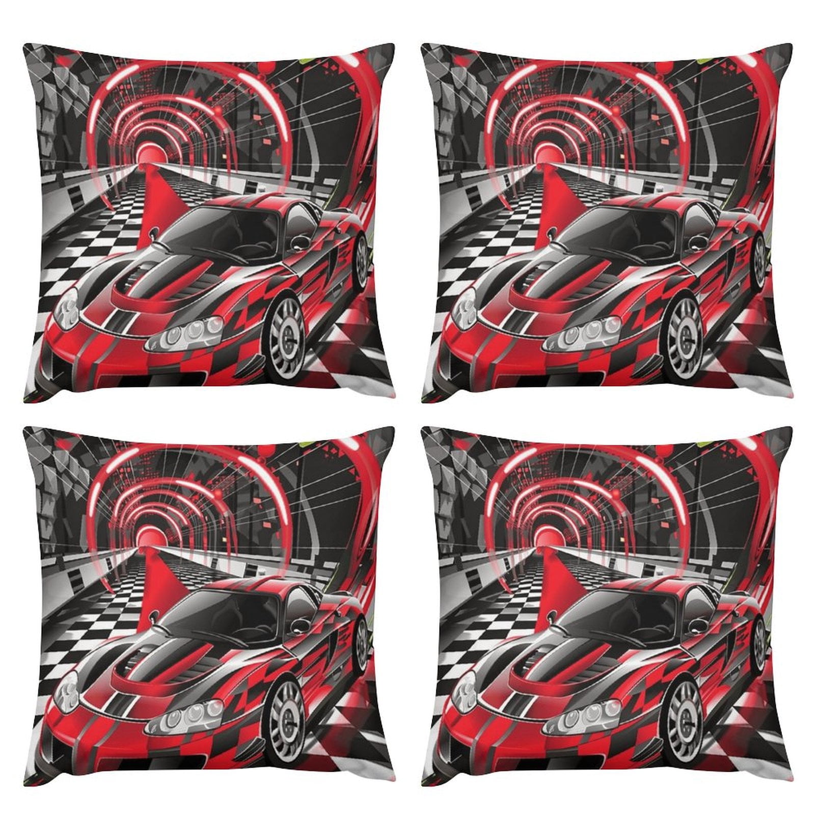Dirt Racing Pillow Cover Purple