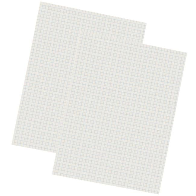 Grid Ruled Drawing Paper, White - 500 Sheets - 2 per Pack