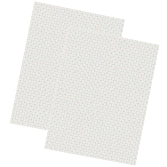 Grid Ruled Drawing Paper, White - 500 Sheets - 2 per Pack