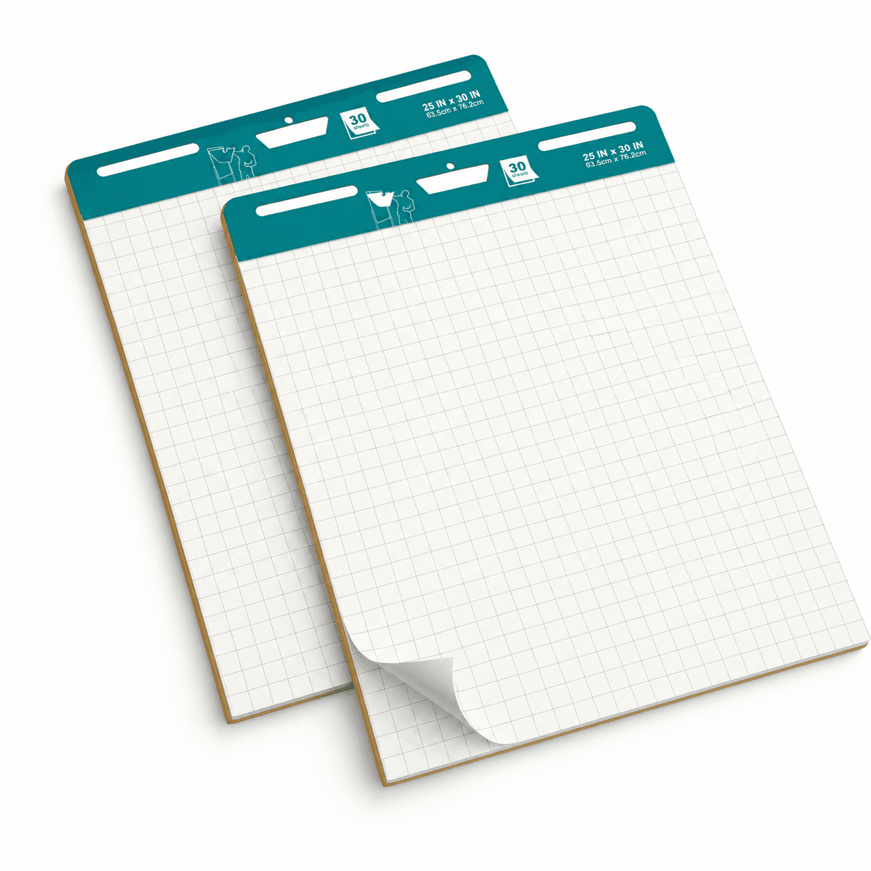 Grid Sticky Easel Pad 30 Sheets/pad 2 Pads Flip Chart Paper - Walmart.com