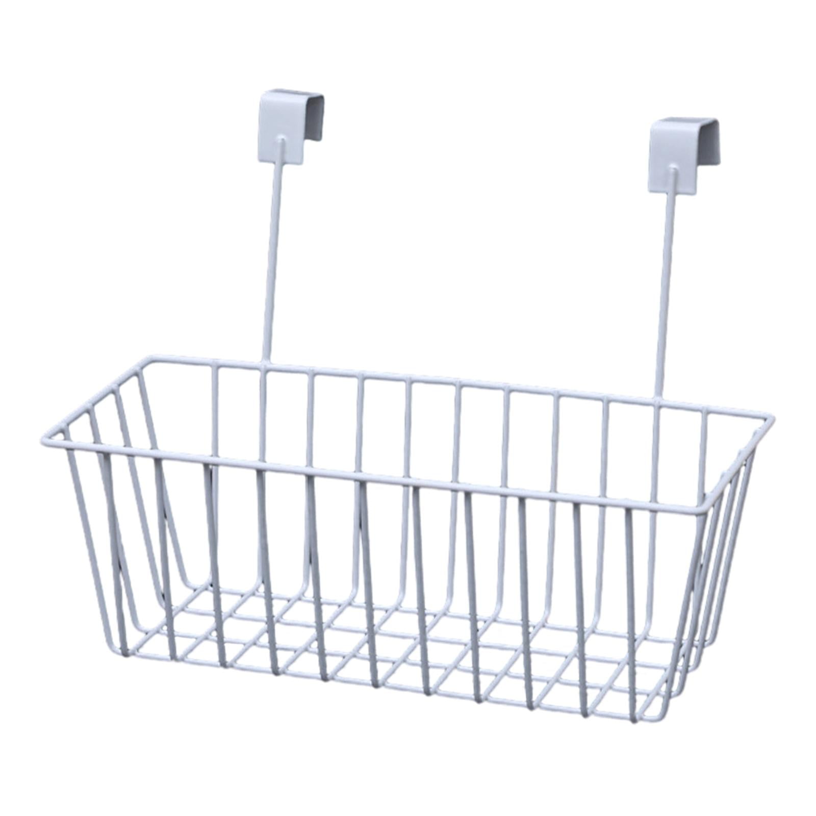 Grid Storage Baskets with Hooks, Over Door Organizer,Wire