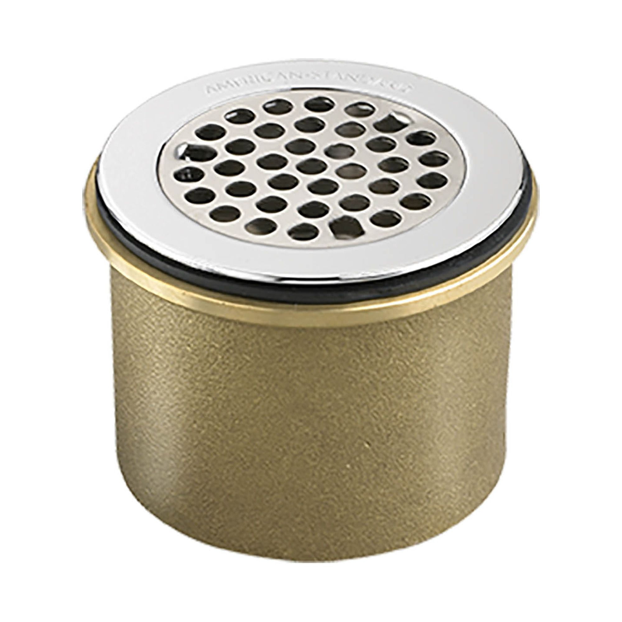 Chrome and Brass Round Kitchen Sink Grid Drain