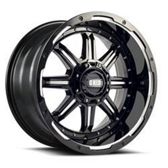 Grid Wheels 129655M181 20 x 9 in. GD10 Wheel Gloss Black with Milled Accents