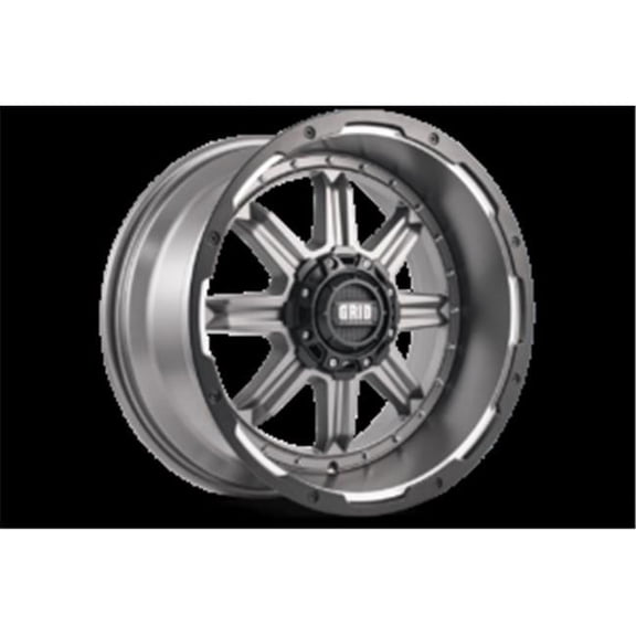 Grid Wheels 12987A1525 20 x 9 GD10 15 mm Offset 8 x 170 Anthracite with Black Lip Wheel