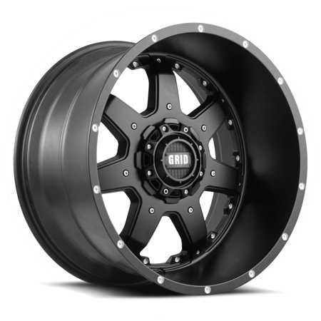 Grid Wheels 18x9 Black Wheel - 6x5.50 Bolt Pattern