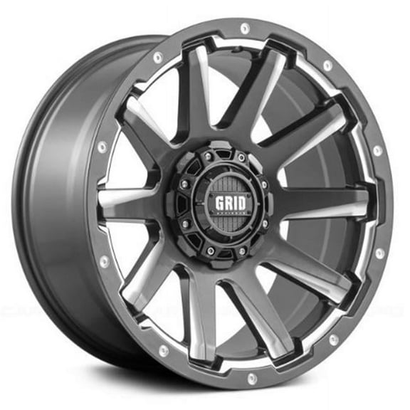 Grid Wheels 52955G11 20 x 9.0 in. 5 x 150 in. Bolt Pattern 12 Offset 110.3 mm Hub Wheel
