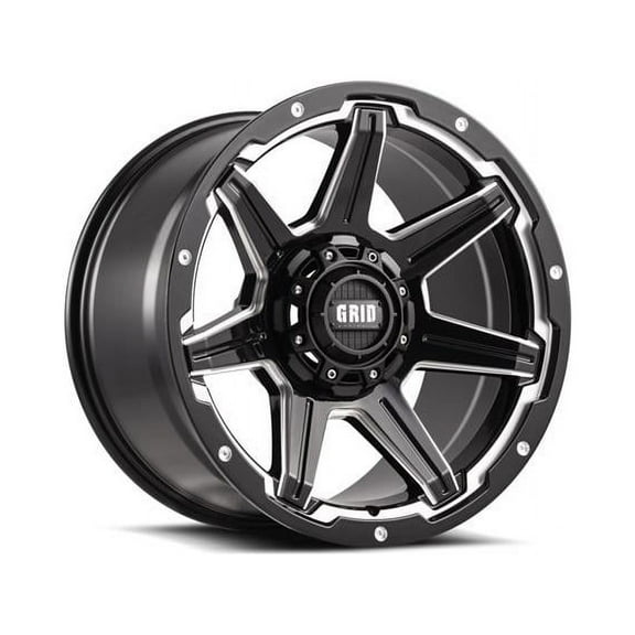 Grid Wheels 62155M11 20 x 10.0 in. 5 x 150 in. Bolt Pattern 12 Offset 110 mm Hub Wheel