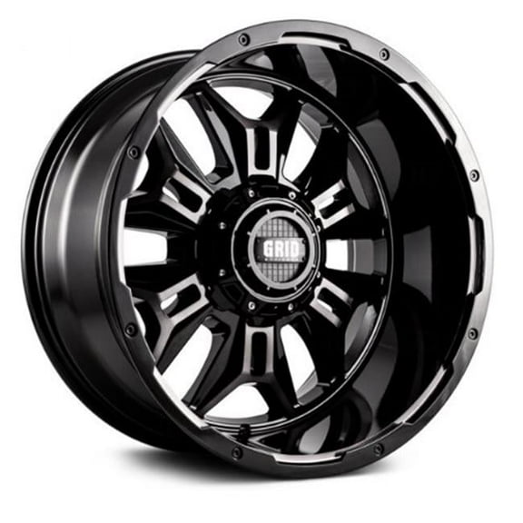 Grid Wheels A17952S158 17 x 9.0 in. 5 x 127-139.7 in. Bolt Pattern 15 Offset Wheel