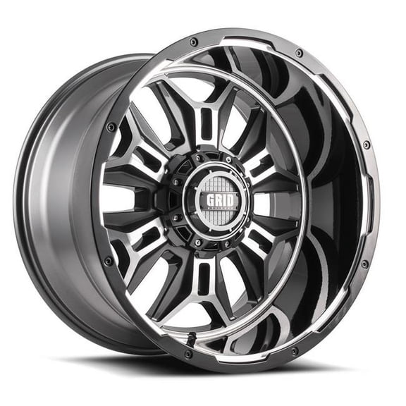 Grid Wheels A2987L1525 20 x 9.0 in. 8 x 170 in. Bolt Pattern 15 Offset 125.5 mm Hub Wheel