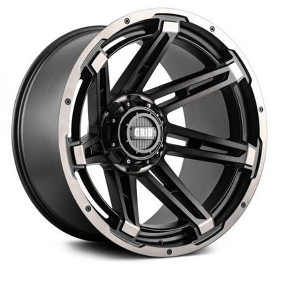 Grid Wheels B2952T1587 20 x 9.0 in. 5 x 127-139.7 in. Bolt Pattern 15 Offset Wheel