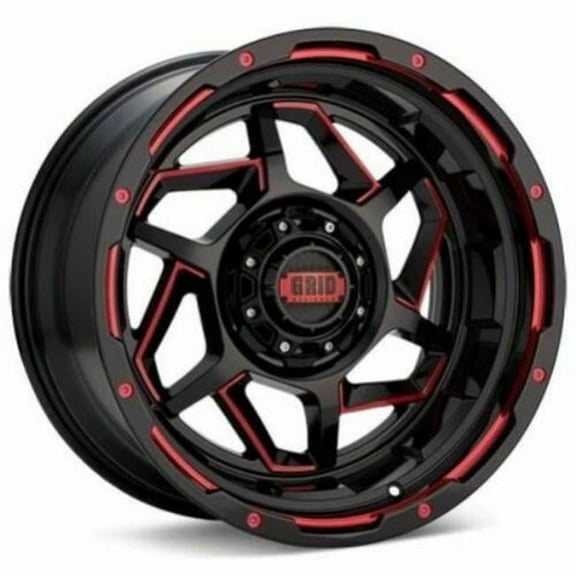 Grid Wheels D21635E287 20 x 10 in. 6 x 135 mm Bolt Pattern Accent Wheels