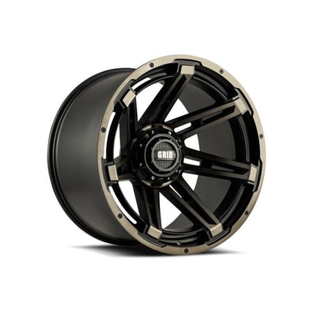 Grid Wheels GRW-B2414237T7 24 x 14 in. 6x135 Pattern Wheel, Matte Black