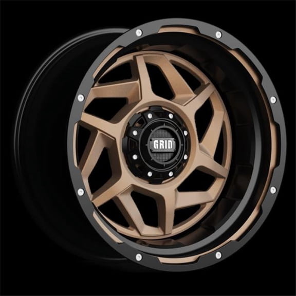 Grid Wheels GRW-D221287R42 22 x 12 in. GD14 -44 Offset 8x170 ET Wheel, Gloss