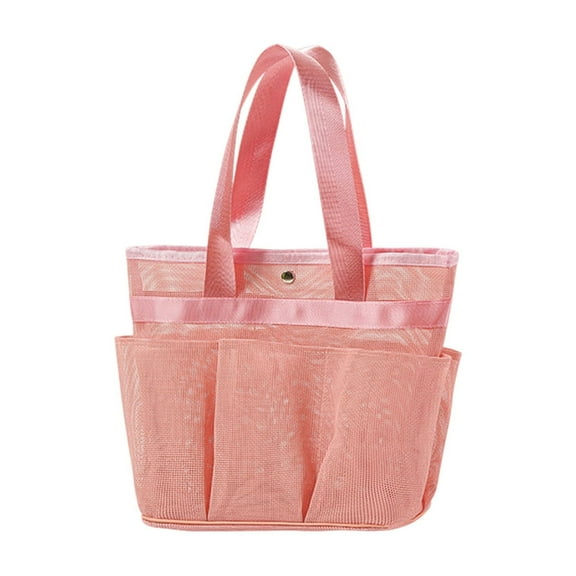 Grid shower storage organizer and enhanced handling of bathroom caddie multi-functional waterproof bag