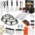 thumbnail image 1 of Griddle Accessories Kit - 40PCS Flat Top Grill Tool Set. Griddle Accessories Set with Basting Cover, Spatula, Scraper, Burger Press, Tongs, Cleaning Kit, 1 of 6