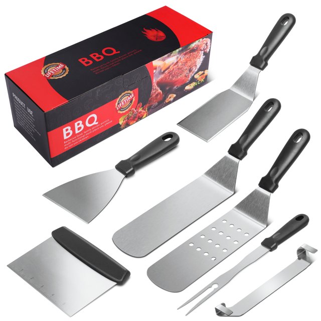 Griddle Accessories Kit, 7pcs Flat Top Grill Accessories Set for