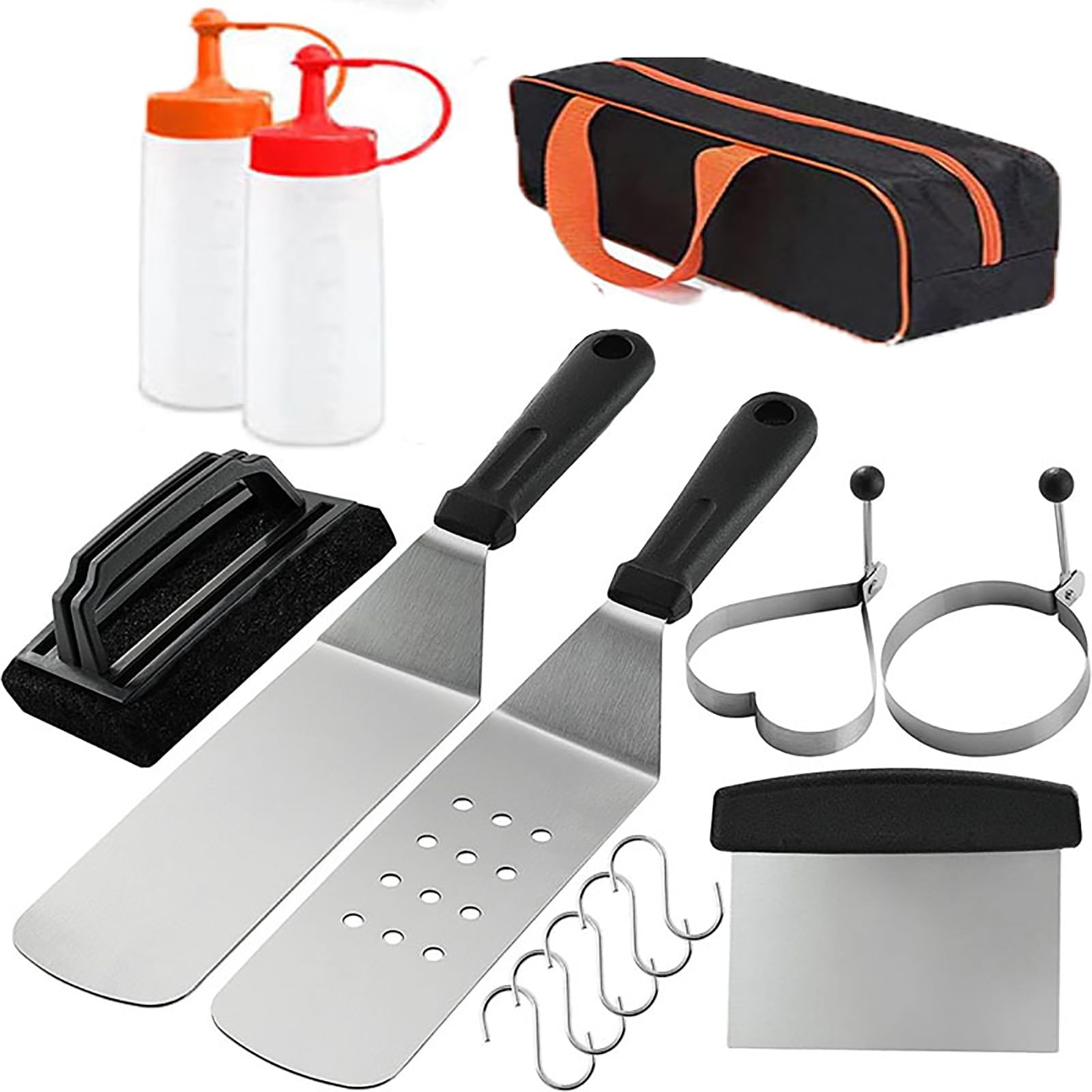 Griddle Accessories Kit Rustproof Reusable Outdoor BBQ Professional