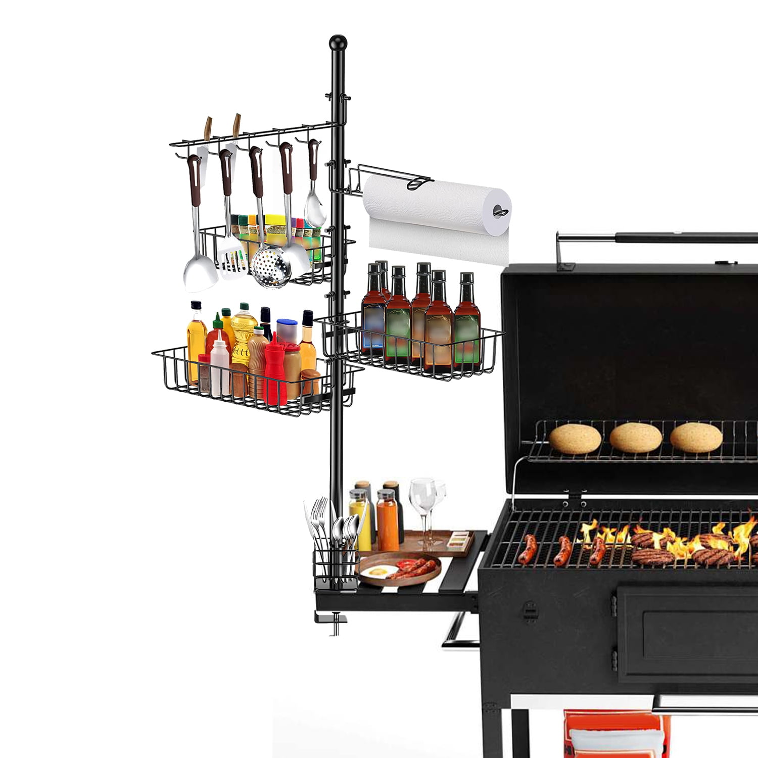 Griddle Caddy Fit for Griddle Accessories, BBQ Grill Caddy with Paper ...