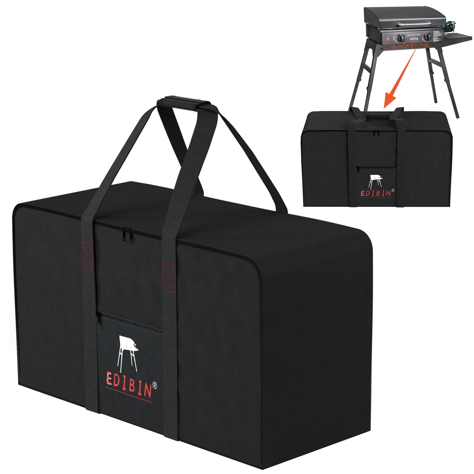 Griddle Carry Bag Fit for Blackstone 22 inch Griddle with Hood and Stand, Perfect Fit for Blackstone 22 inch Griddle with Lid and Stand, Heavy Duty 600D Waterproof (Only Bag)
