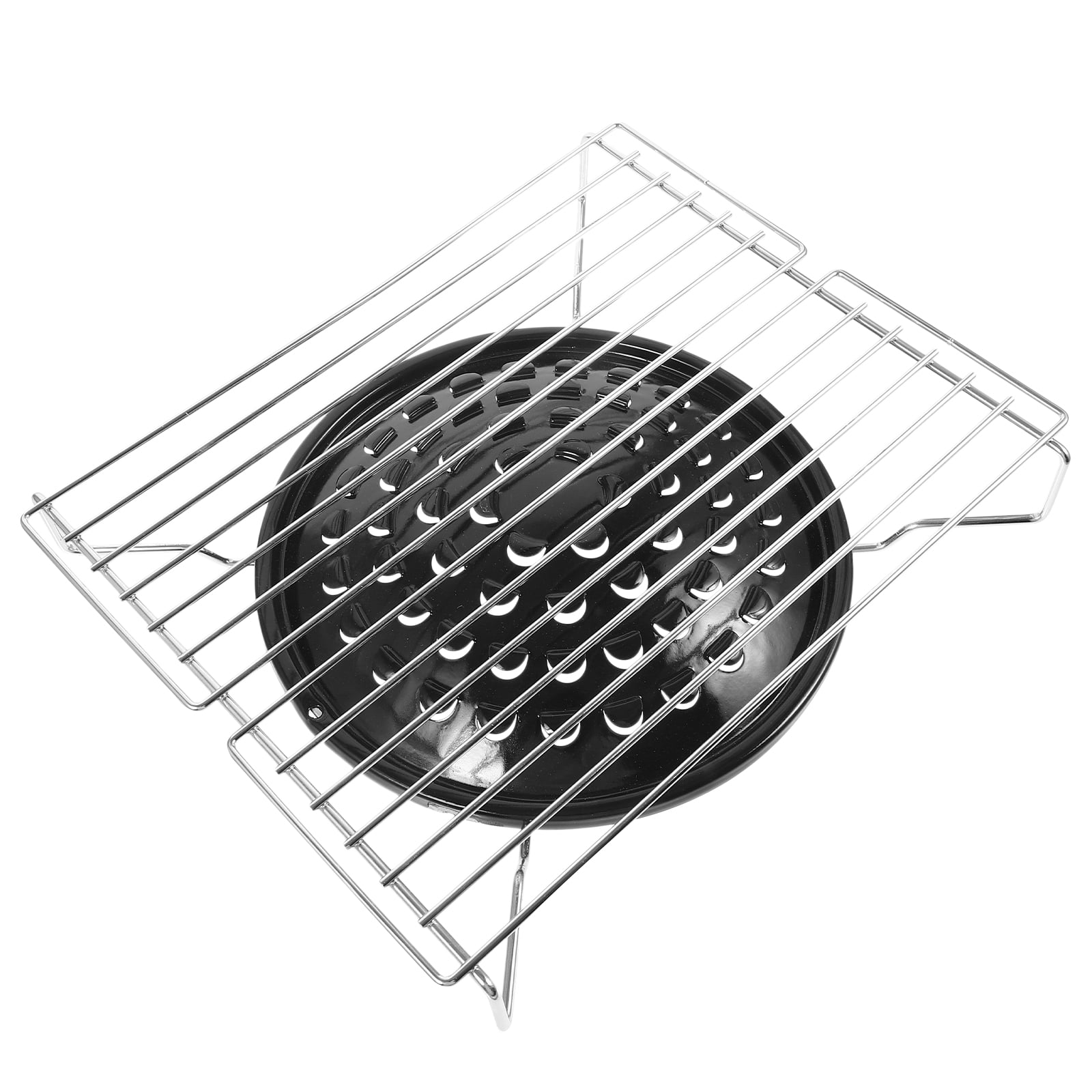 Griddle Charcoal Grill Stainless Steel Rack Smoking Meat Accessories