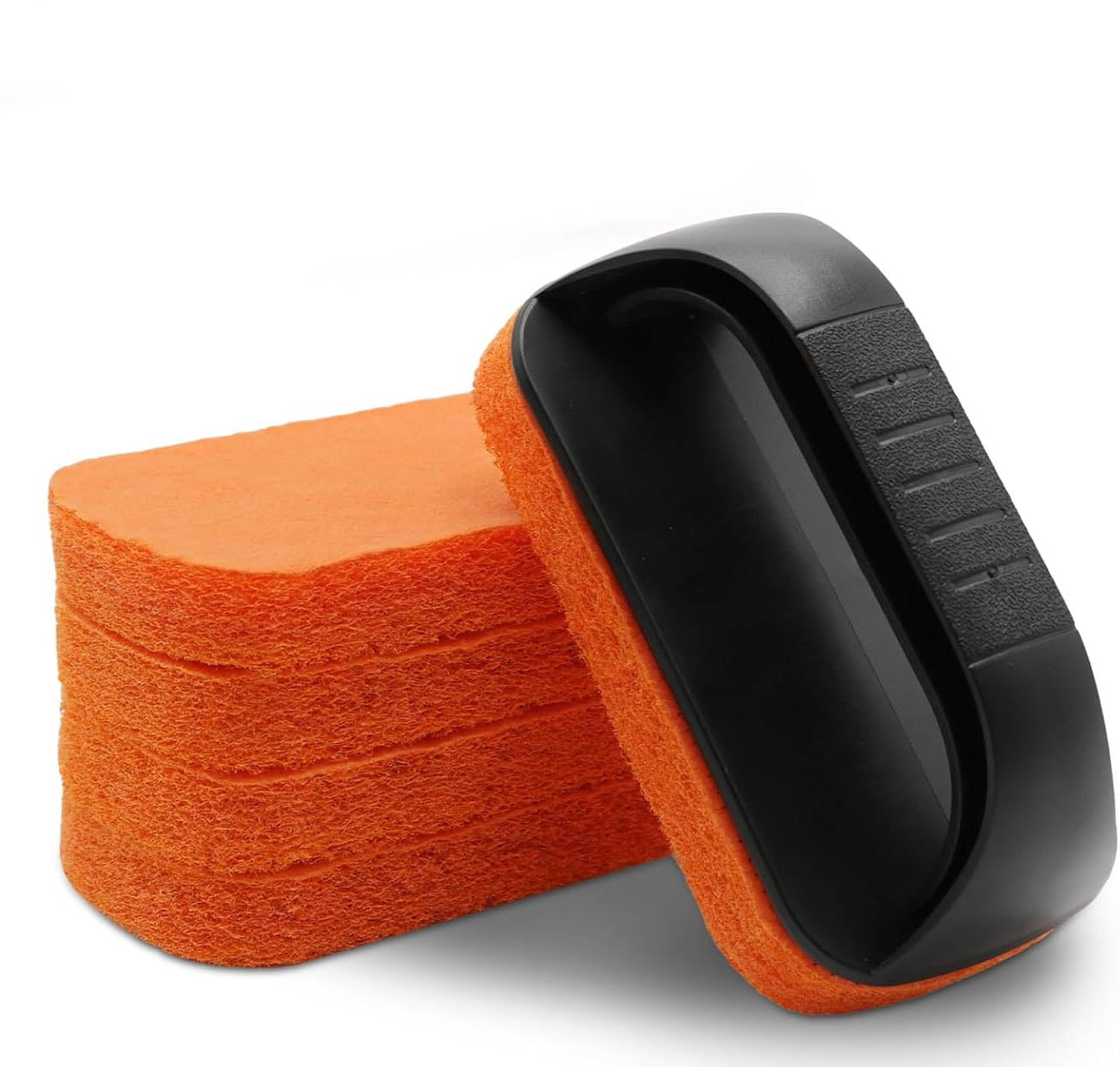 Griddle Cleaning Kit for Blackstone, Flat Top Grill Cleaning Kit Non-Scratch Scouring Pads - Scrubber Pads and Handle