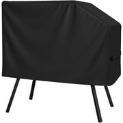 Gaspro Griddle Cover for Blackstone 22 Inch 17 Inch Griddle with One Side-shelf and Hood, Waterproof BBQ Cover with Double Straps, Lightweight & Fade Resistant, Black