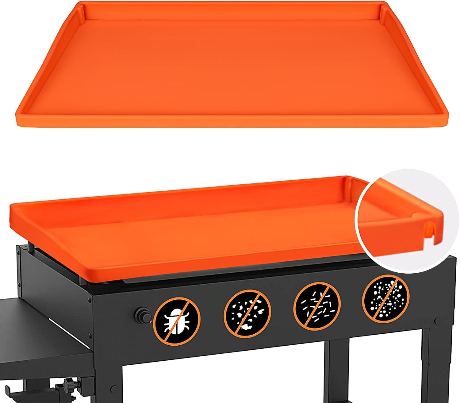 Griddle Cover for Blackstone, Upgraded Full-Edge 28 Inch BBQ Grill Cover Griddle Mat, Blackstone Cover Accessories, Protect Griddle from Rust, Rodents, Insects, Debris - Walmart.com