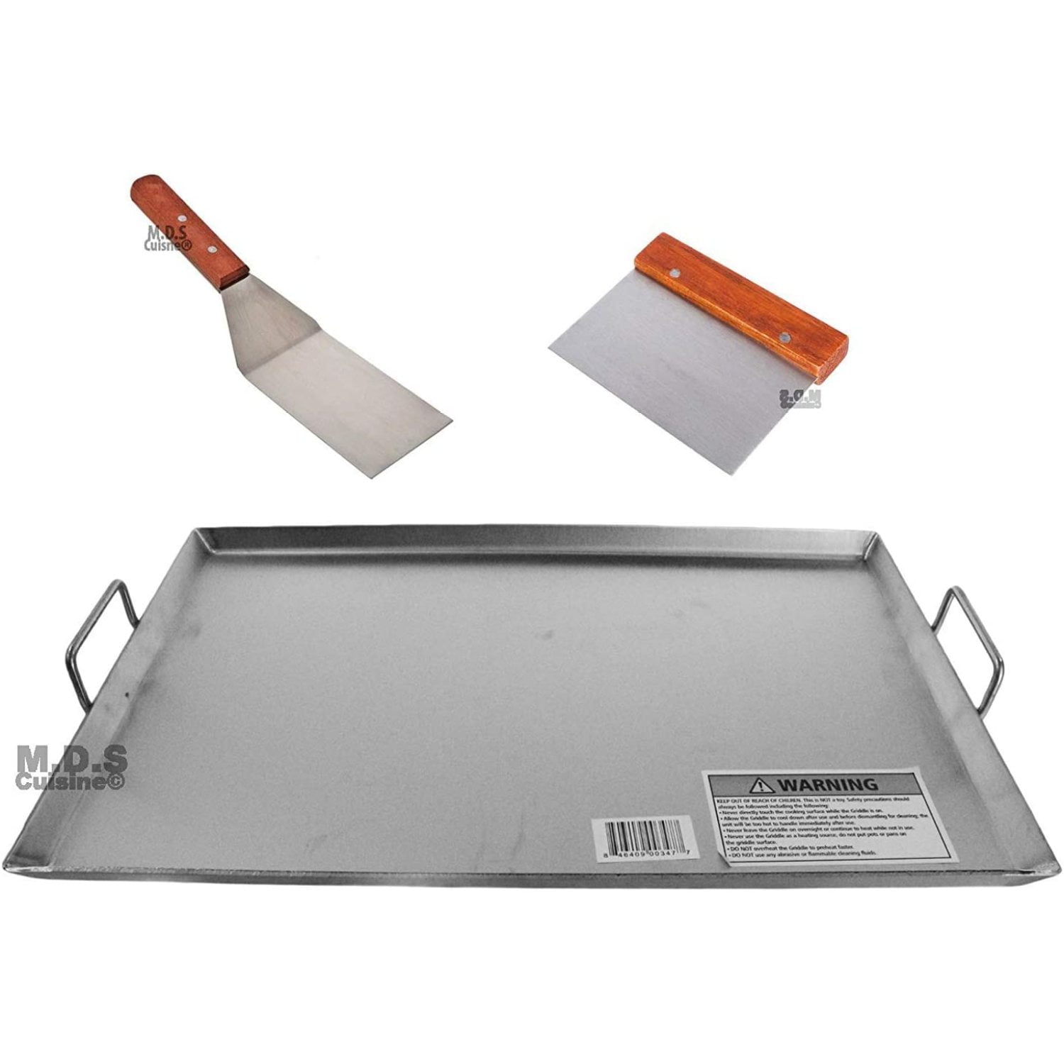 17 x 16 Stainless Steel Comal Flat Top BBQ Cooking Griddle For