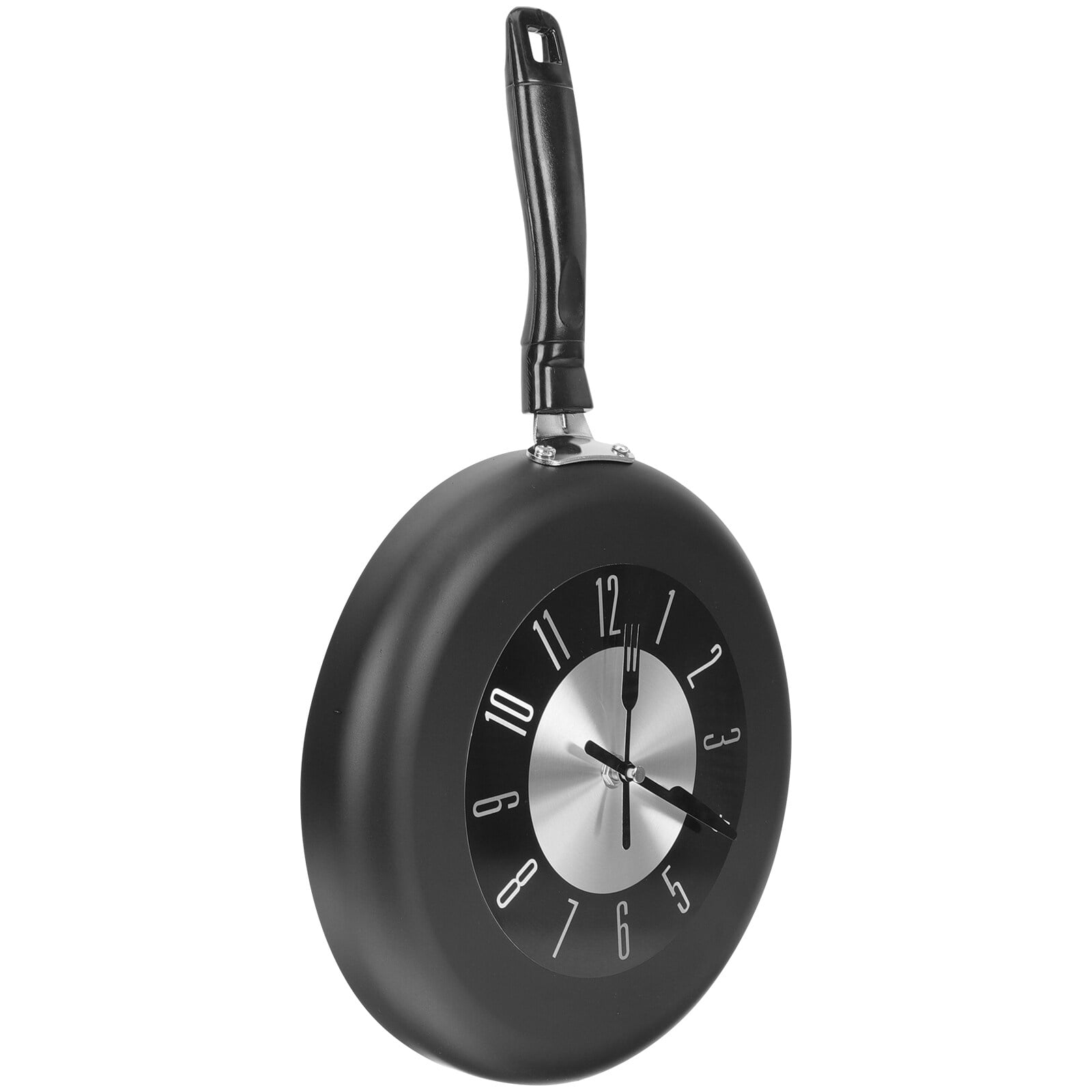 Griddle Pan Kitchen Wall Clock Shaped Metal Frying Electric Skillet