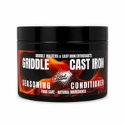 Griddle Seasoning & Cast Iron Conditioner (8 oz) – Premium Oil & Wax Blend for Skillets, Griddles, Dutch Ovens & Flat Top Grills – Non-Stick Protection & Rust Prevention